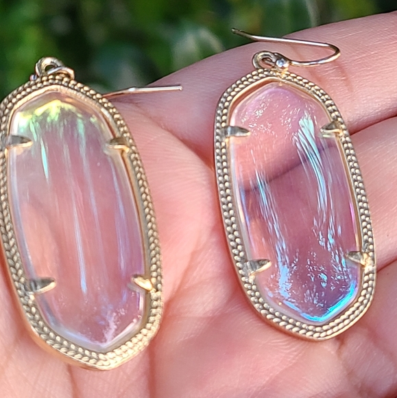 Kendra Scott Jewelry - Kendra Scott VGUC Clear Iridescent Elles